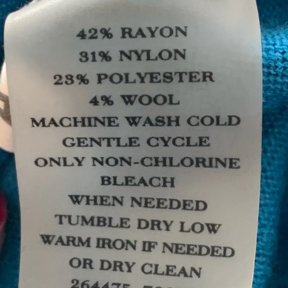 Ann Taylor Turtleneck SS Sweater M Blue Lightweight Minimalist Career Classic - Picture 7 of 9